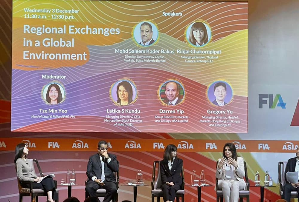 Ms. Latika S. Kundu, MD & CEO, participated at the FIA Asia Derivatives Conference in Singapore, speaking on the panel 'Regional Exchanges in a Global Environment.